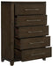 Griggs Chest in Dark Brown 1669-9 - Furniture World SW (WA)