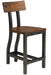 Holverson Counter Height Chair in Rustic Brown (Set of 2) - Furniture World SW (WA)