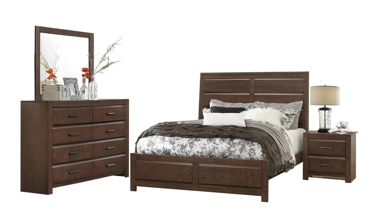 Erwan 8 Drawer Dresser in Dark Walnut 1961-5 - Furniture World SW (WA)