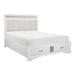 Luster (3) Eastern King Platform Bed with Footboard Storage - Furniture World SW (WA)