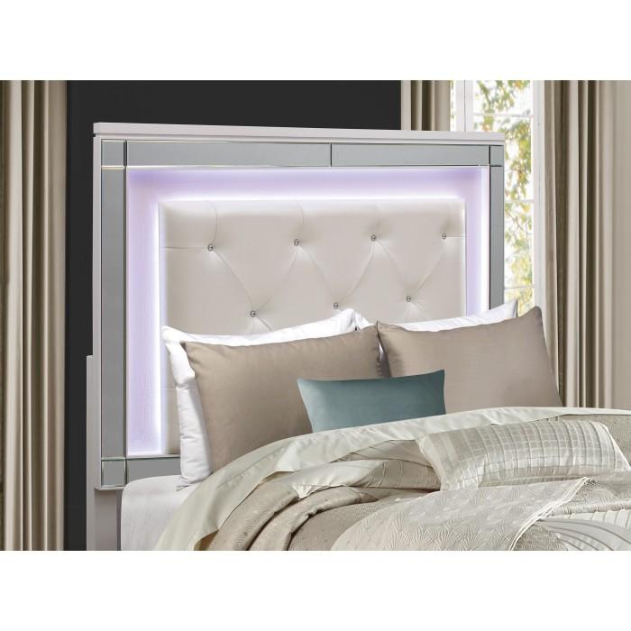Alonza (3)Eastern King Bed, LED Lighting - Furniture World SW (WA)