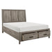 Bainbridge (3) Eastern King Platform Bed with Footboard Storage - Furniture World SW (WA)
