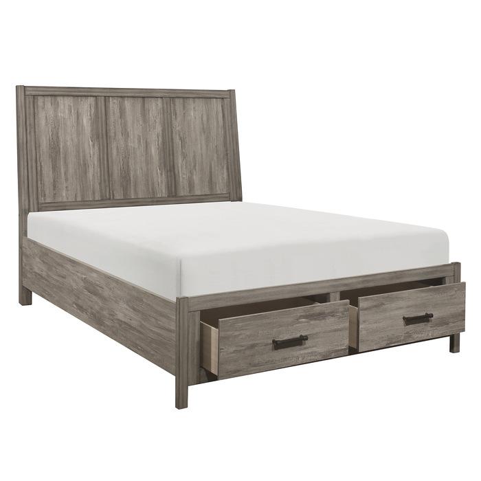 Bainbridge (3) Queen Platform Bed with Footboard Storage - Furniture World SW (WA)
