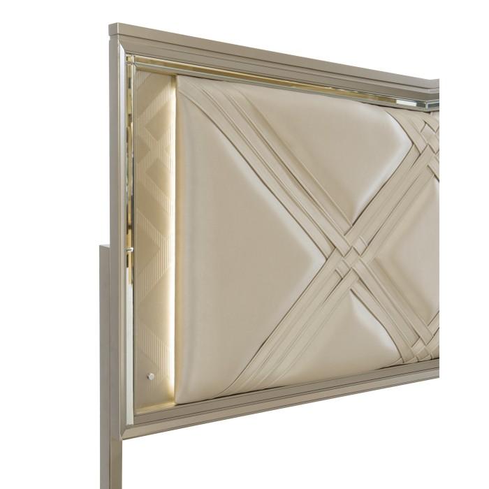 Bijou (3) Queen Platform Bed with LED Lighting and Footboard Storage - Furniture World SW (WA)