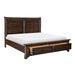 Boone (3) Eastern King Platform Bed with Footboard Storage - Furniture World SW (WA)