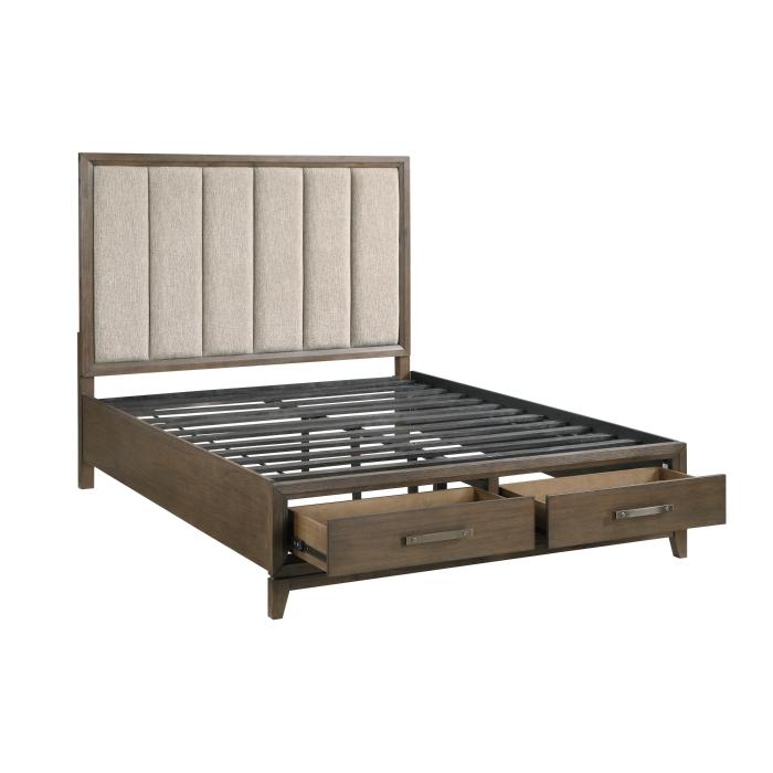 Cambridge (3) Queen Platform Bed with Footboard Storage - Furniture World SW (WA)