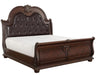 Cavalier King Sleigh Bed in Dark Cherry 1757K-1EK - Furniture World SW (WA)