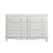 Clementine 6 Drawer Dresser in White B1799-5 image