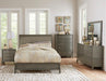 Cotterill Queen Upholstered Sleigh Bed in Gray 1730GY-1 - Furniture World SW (WA)