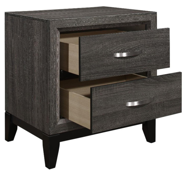 Davi Nightstand in Gray 1645-4 - Furniture World SW (WA)