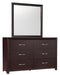 Edina Mirror in Espresso-Hinted Cherry 2145-6 - Furniture World SW (WA)