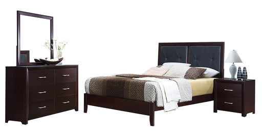 Edina Queen Panel Bed in Espresso-Hinted Cherry 2145-1 - Furniture World SW (WA)
