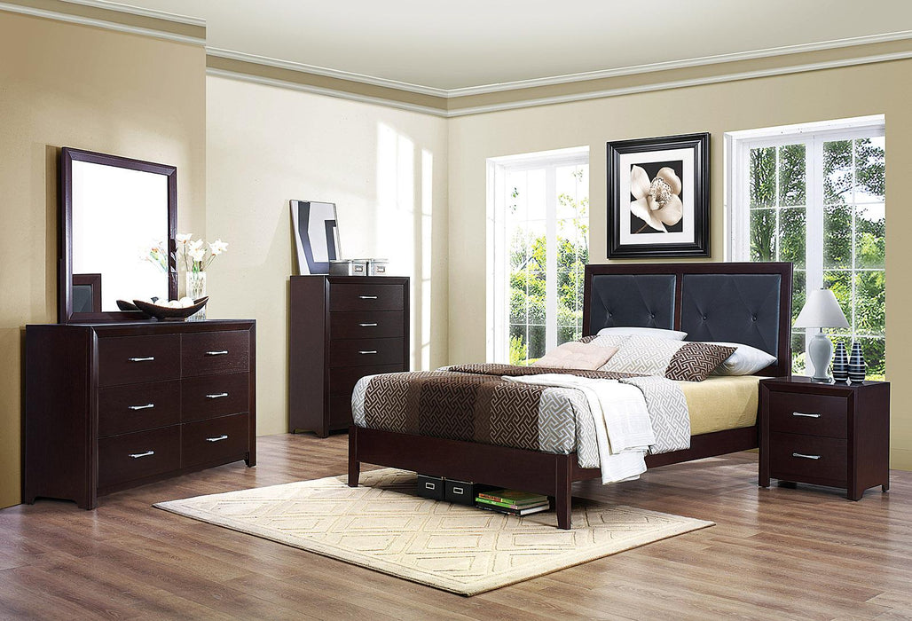 Edina 6 Drawer Dresser in Espresso-Hinted Cherry 2145-5 - Furniture World SW (WA)