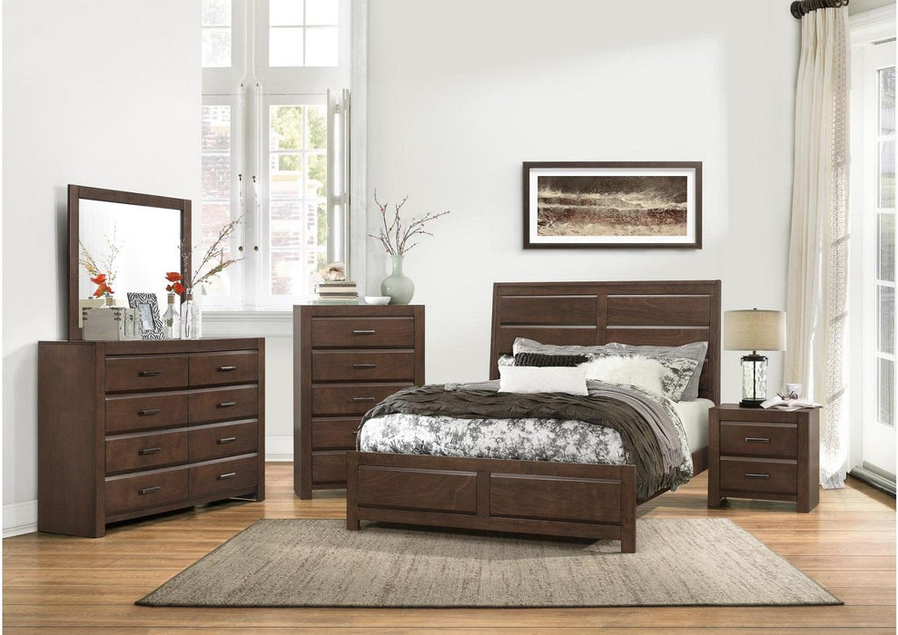 Erwan 8 Drawer Dresser in Dark Walnut 1961-5 - Furniture World SW (WA)