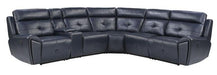 Avenue Armless Reclining Chair in Navy 9469NVB-AR - Furniture World SW (WA)