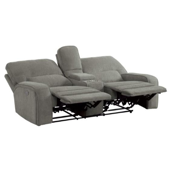 Borneo Power Double Reclining Loveseat in Mocha - Furniture World SW (WA)