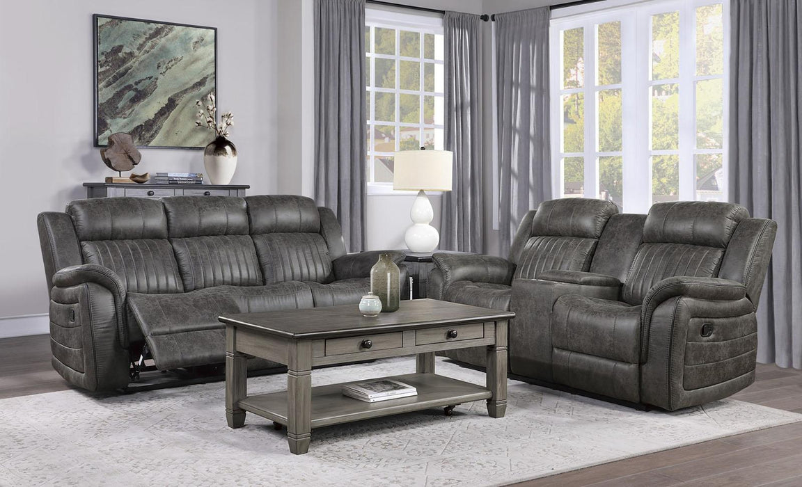 Centeroak Double Reclining Loveseat in Gray 9479BRG-2 - Furniture World SW (WA)