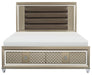 Loudon Queen Platform with Storage Bed in Champagne Metallic 1515-1 - Furniture World SW (WA)