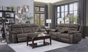 Madrona Double Reclining Sofa in Dark Brown 9989DB-3 - Furniture World SW (WA)