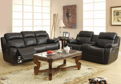 Marille Double Reclining Sofa in Black - Furniture World SW (WA)