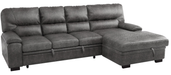 Michigan Sectional with Pull Out Bed and Right Chaise in Dark Gray 9407DG2RC3L - Furniture World SW (WA)