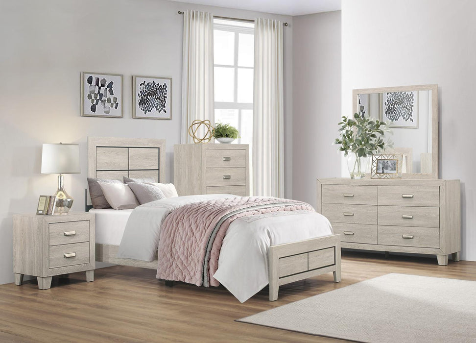 Quinby 5 Drawer Chest in Light Brown 1525-9 - Furniture World SW (WA)