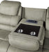 Shola Power Double Reclining Sofa in Gray - Furniture World SW (WA)