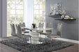 Glissand Dining Table in White & Gray 5599-71 - Furniture World SW (WA)