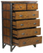 Holverson Chest in Rustic Brown & Gunmetal 1715-9 - Furniture World SW (WA)
