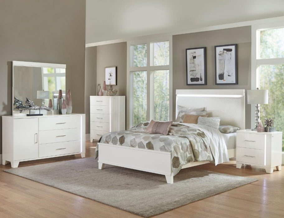 Kerren Mirror in White 1678W-6 - Furniture World SW (WA)