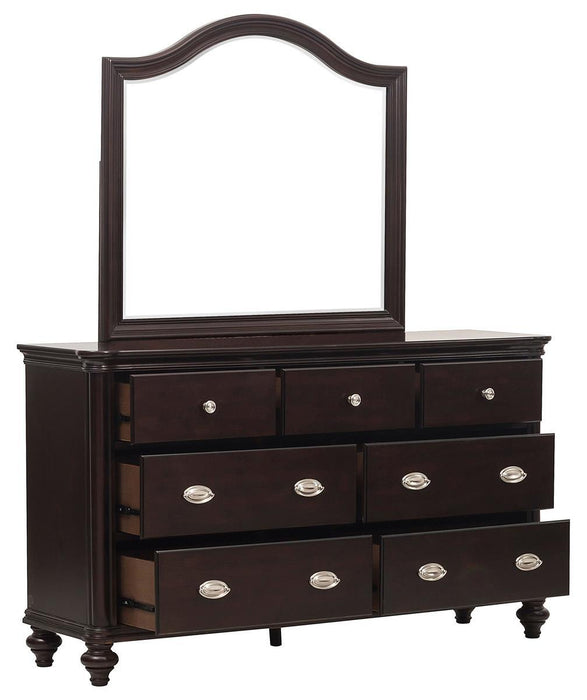 Marston Mirror in Dark Cherry 2615DC-6 - Furniture World SW (WA)