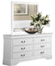 Mayville 6 Drawer Dresser in White 2147W-5 - Furniture World SW (WA)