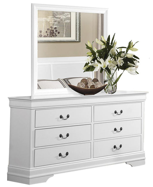 Mayville Mirror in White 2147W-6 - Furniture World SW (WA)