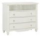 Meghan 3 Drawer Media Chest in White 2058WH-11 - Furniture World SW (WA)