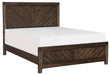 Parnell Queen Panel Bed in Rustic Cherry 1648-1 - Furniture World SW (WA)