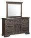 Taulon Mirror in Dark Oak 5438-6 - Furniture World SW (WA)