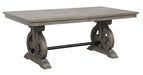Toulon Dining Table in Dark Pewter 5438-96 - Furniture World SW (WA)