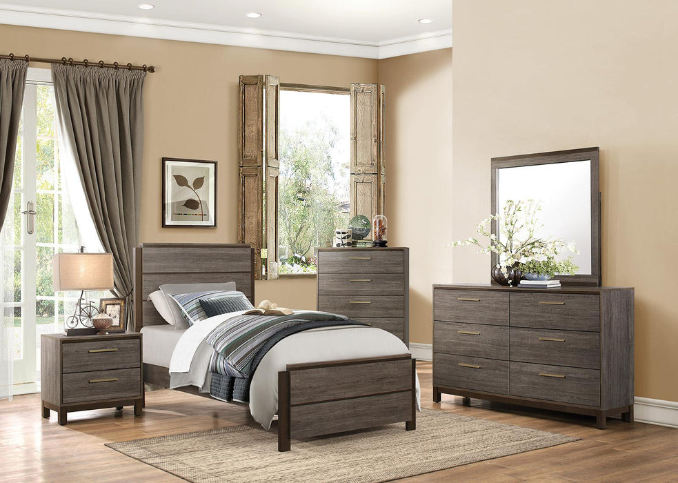 Vestavia Twin Bed in Gray 1936T-1 - Furniture World SW (WA)