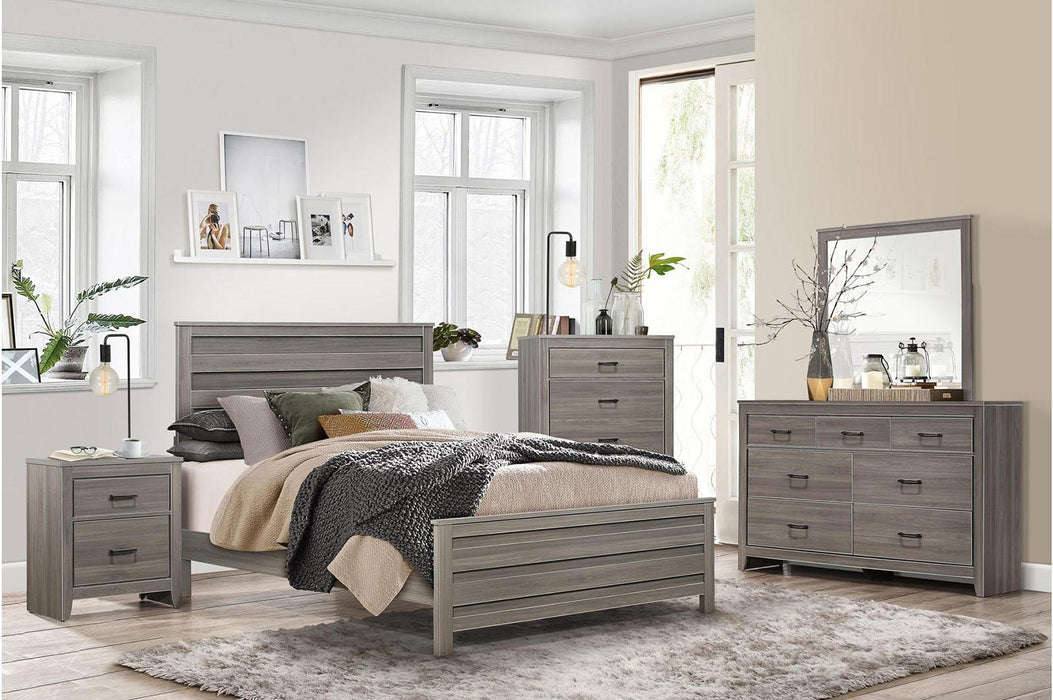 Waldorf 5 Drawer Chest in Dark Gray 1902-9 - Furniture World SW (WA)