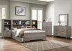 Woodrow Queen Platform Bed in Gray 2042NB-1 - Furniture World SW (WA)