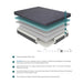 MT-H11EK - 11" Eastern King Gel-Infused Memory Foam Hybrid Mattress image
