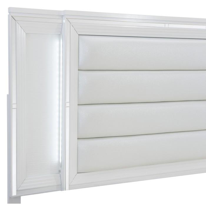 Tamsin (3) Queen Platform Bed with LED Lighting and Footboard Storage - Furniture World SW (WA)