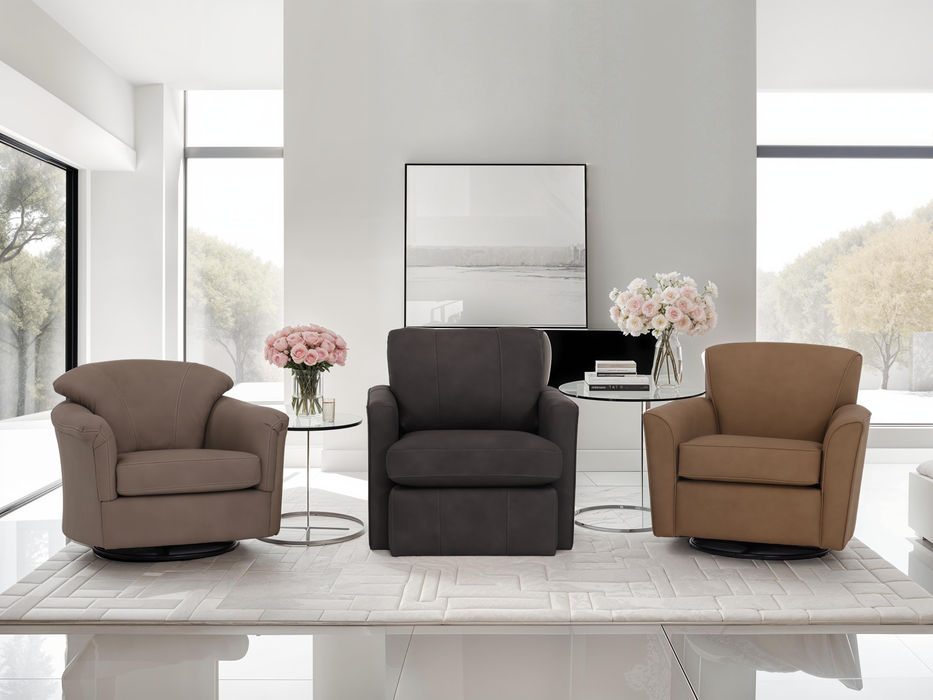 Stanton 976 Swivel Glider – Shown in Doggy Onyx - Furniture World SW (WA)