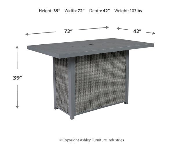 Palazzo Outdoor Bar Table with Fire Pit - Furniture World SW (WA)