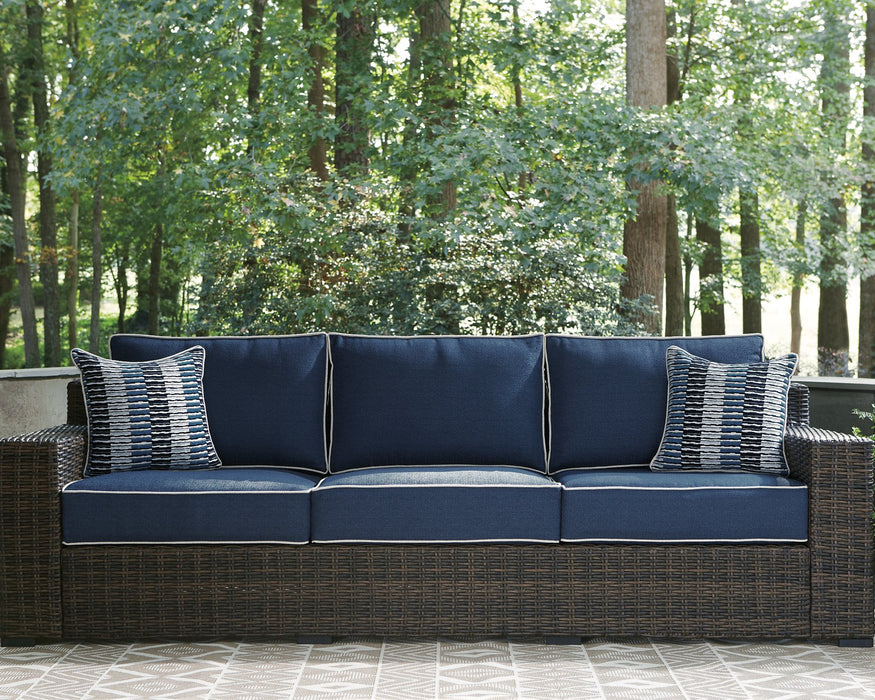 Grasson Lane Outdoor Sofa and Loveseat with Lounge Chairs and End Table - Furniture World SW (WA)
