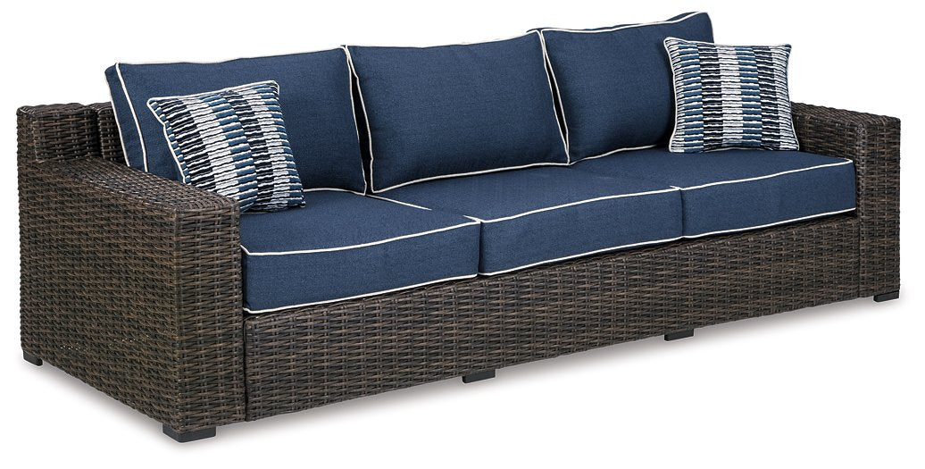 Grasson Lane Outdoor Sofa and Loveseat with Lounge Chairs and End Table - Furniture World SW (WA)