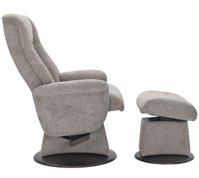 Peace - Stressless Glider Recliner with Ottoman by Benchmaster - Furniture World SW (WA)