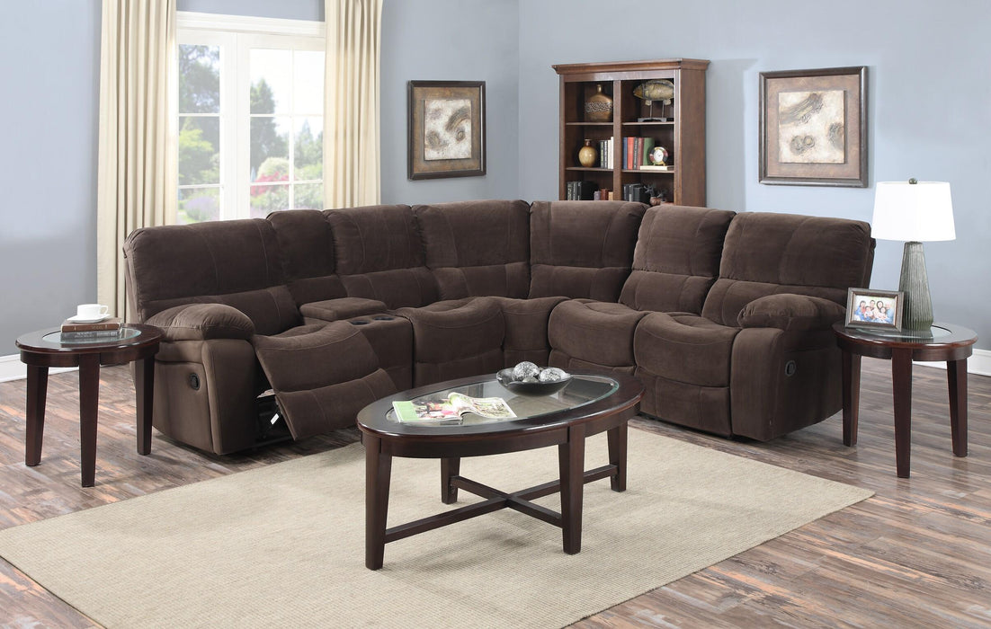 RAMSEY M6052 6 PC SECTIONAL W/1 ARMLESS RECLINER