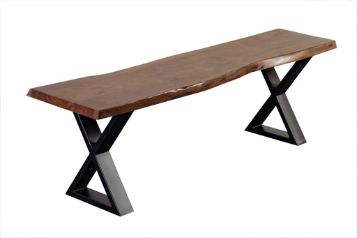 MANZANITA WALNUT BENCH X BASE image