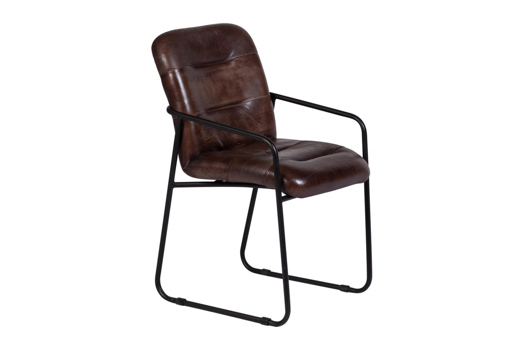 ALGER COGNAC LEATHER CHAIR image